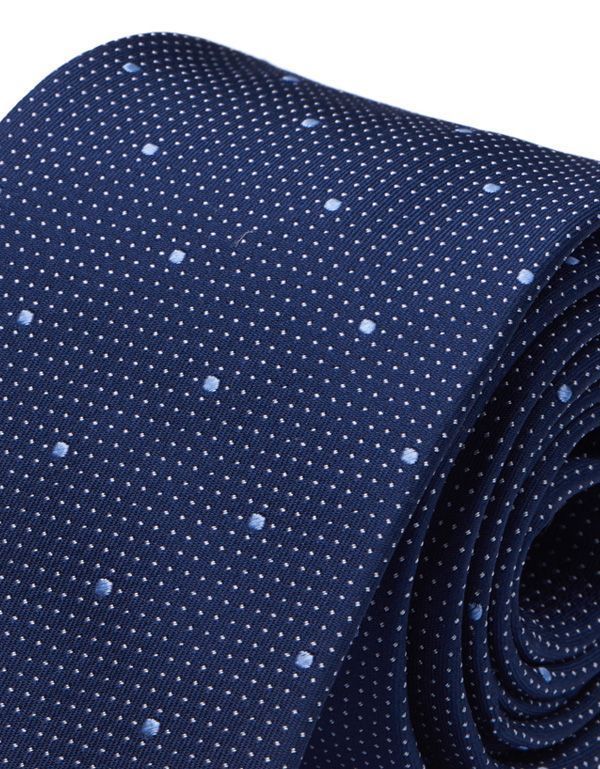 Галстук мужской удлиненный Bernd Hennes в горошек, широкий, 8,5 см | купить в интернет-магазине Olymp-Men