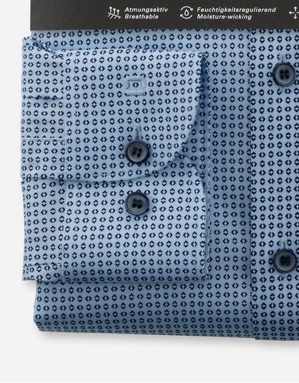 Рубашка с принтом из лиоцелла OLYMP Level Five, body fit | купить в интернет-магазине Olymp-Men