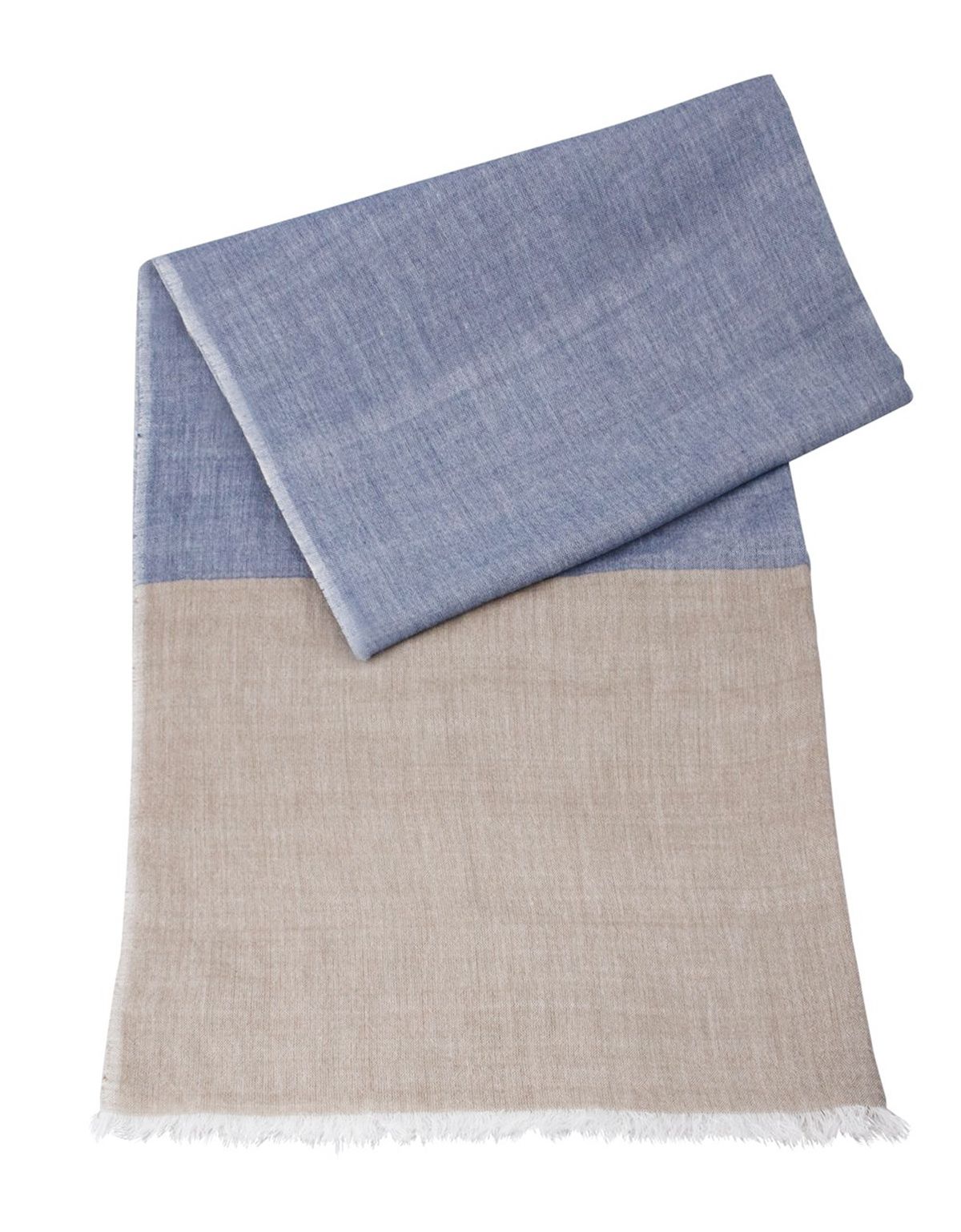 Шарф мужской Lindenmann бежево-голубой | купить в интернет-магазине Olymp-Men