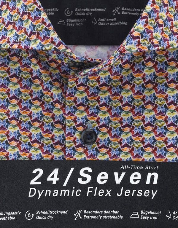 Рубашка трикотажная летняя мужская OLYMP Luxor 24/7, modern fit