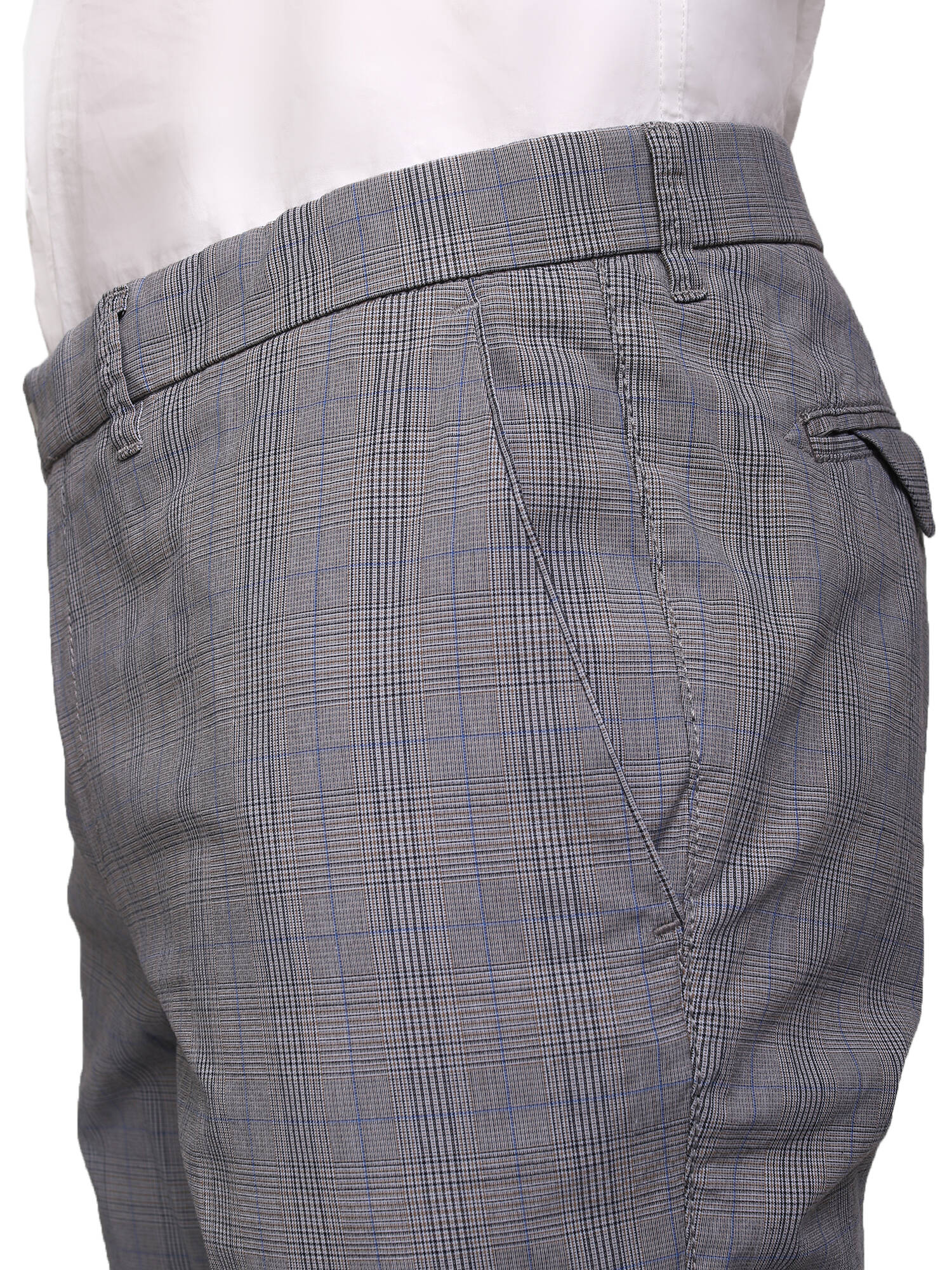 Брюки мужские Brax Fey зауженные в клетку | купить в интернет-магазине Olymp-Men