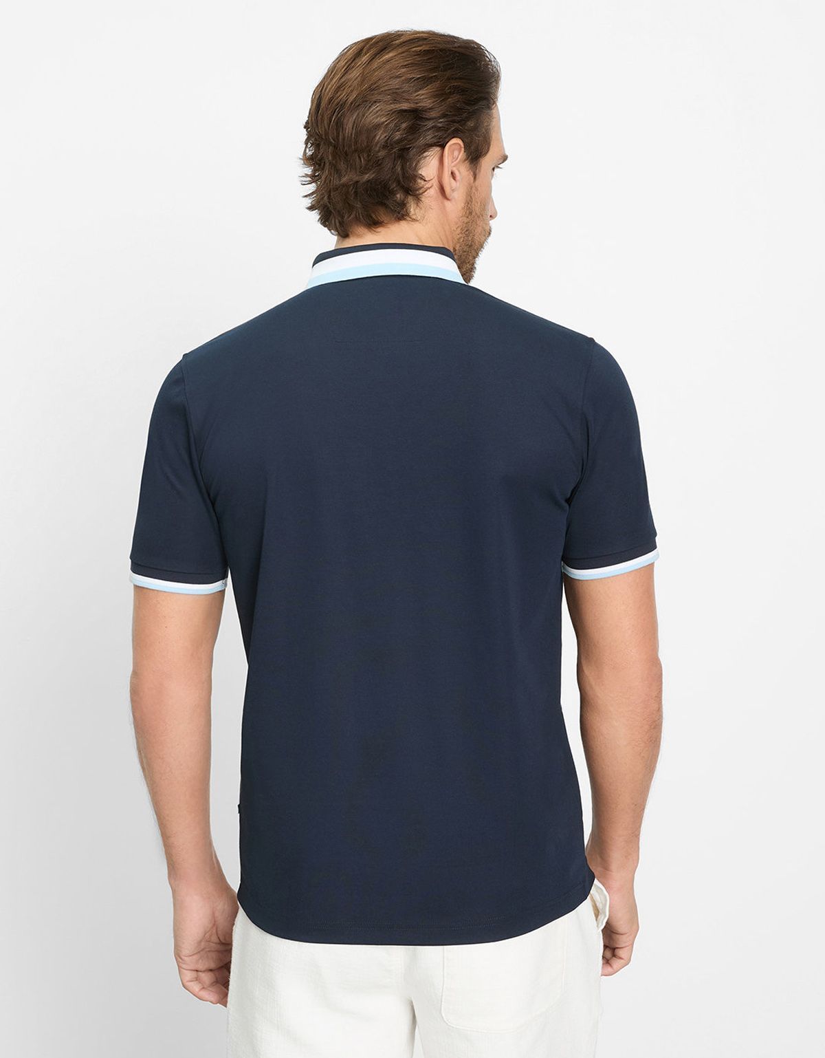 Поло мужское синее на молнии Olymp | купить в интернет-магазине Olymp-Men