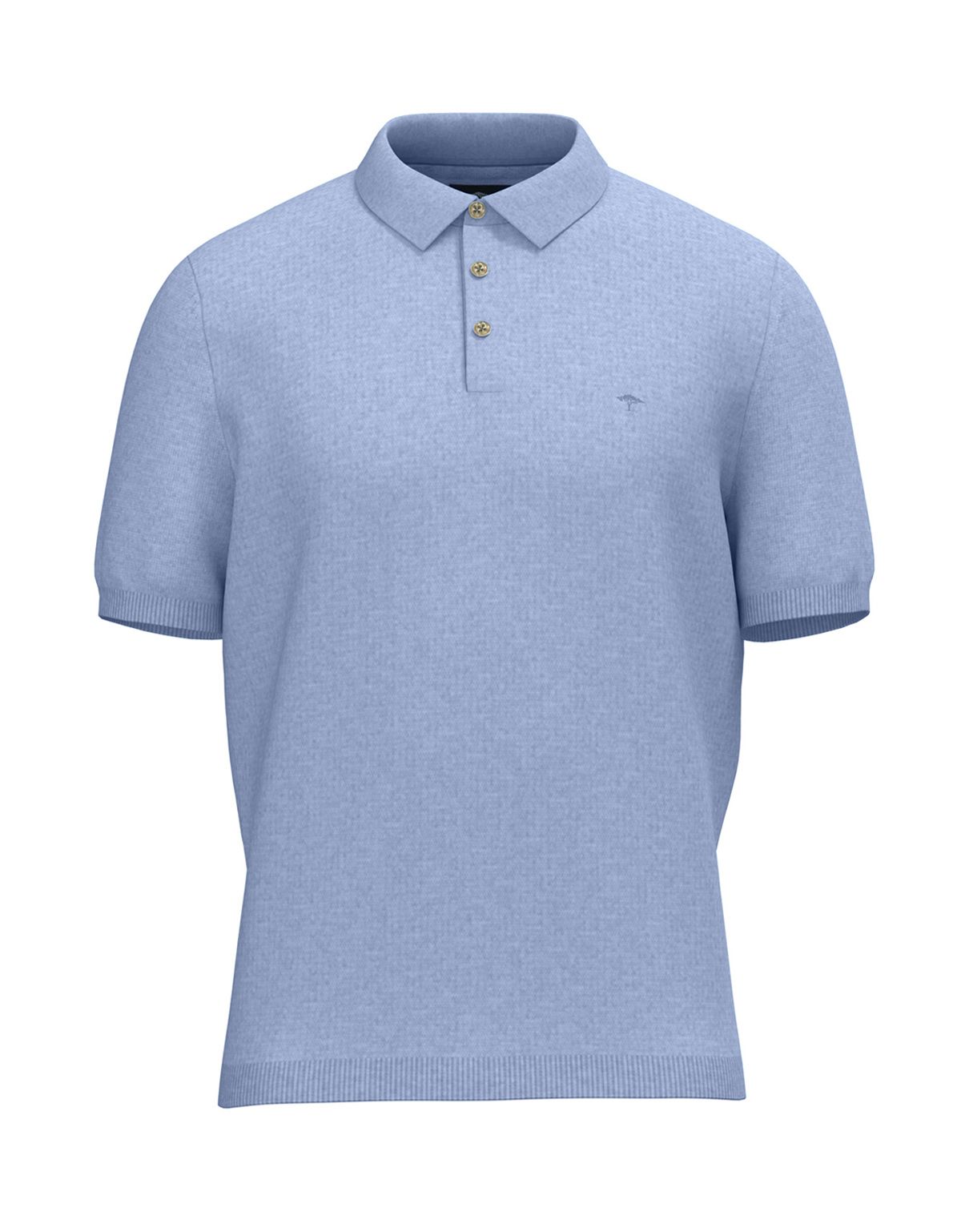 Поло мужское вязаное голубое Fynch-Hatton | купить в интернет-магазине Olymp-Men
