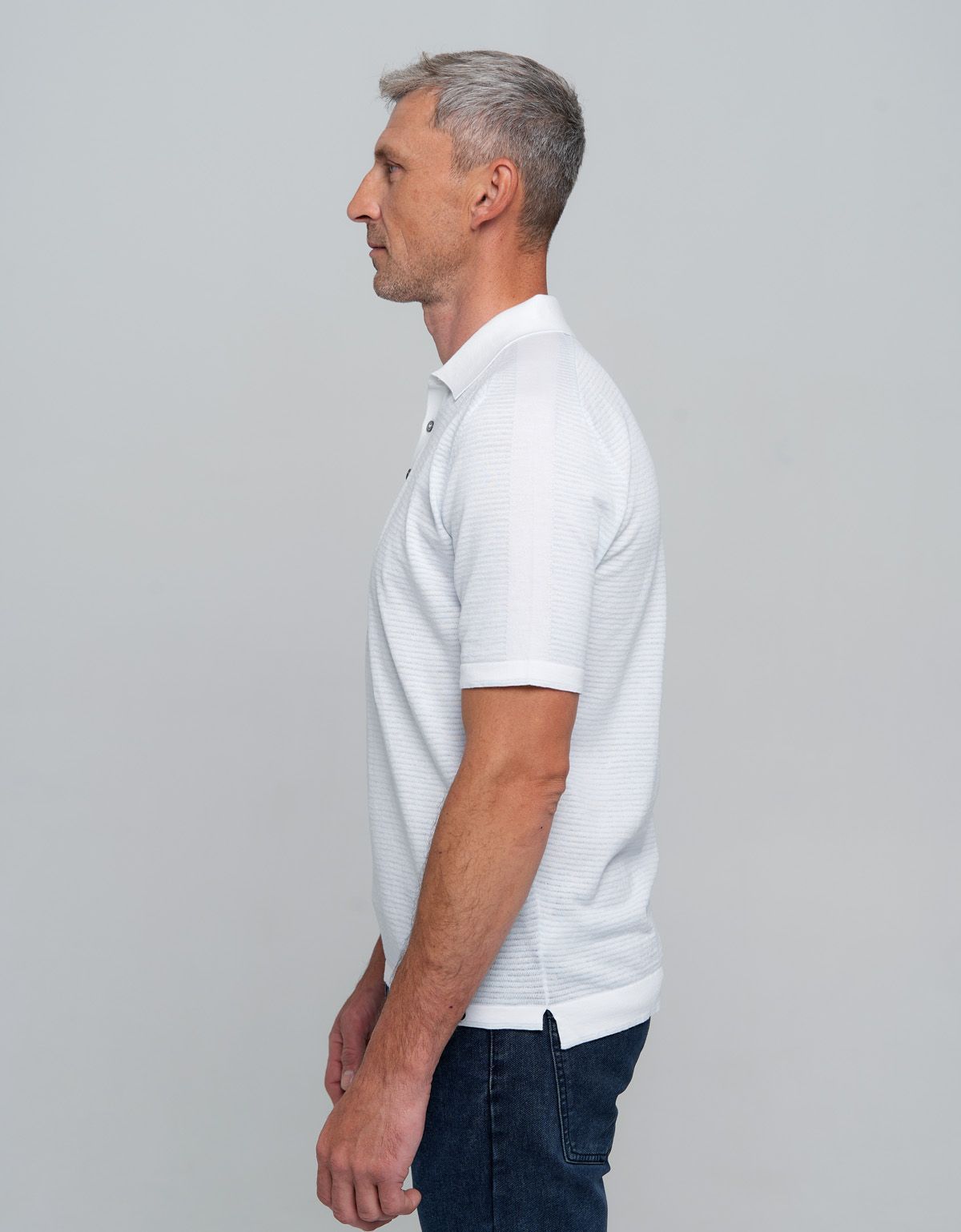 Поло мужское в голубую полоску на пуговицах Gtatude | купить в интернет-магазине Olymp-Men