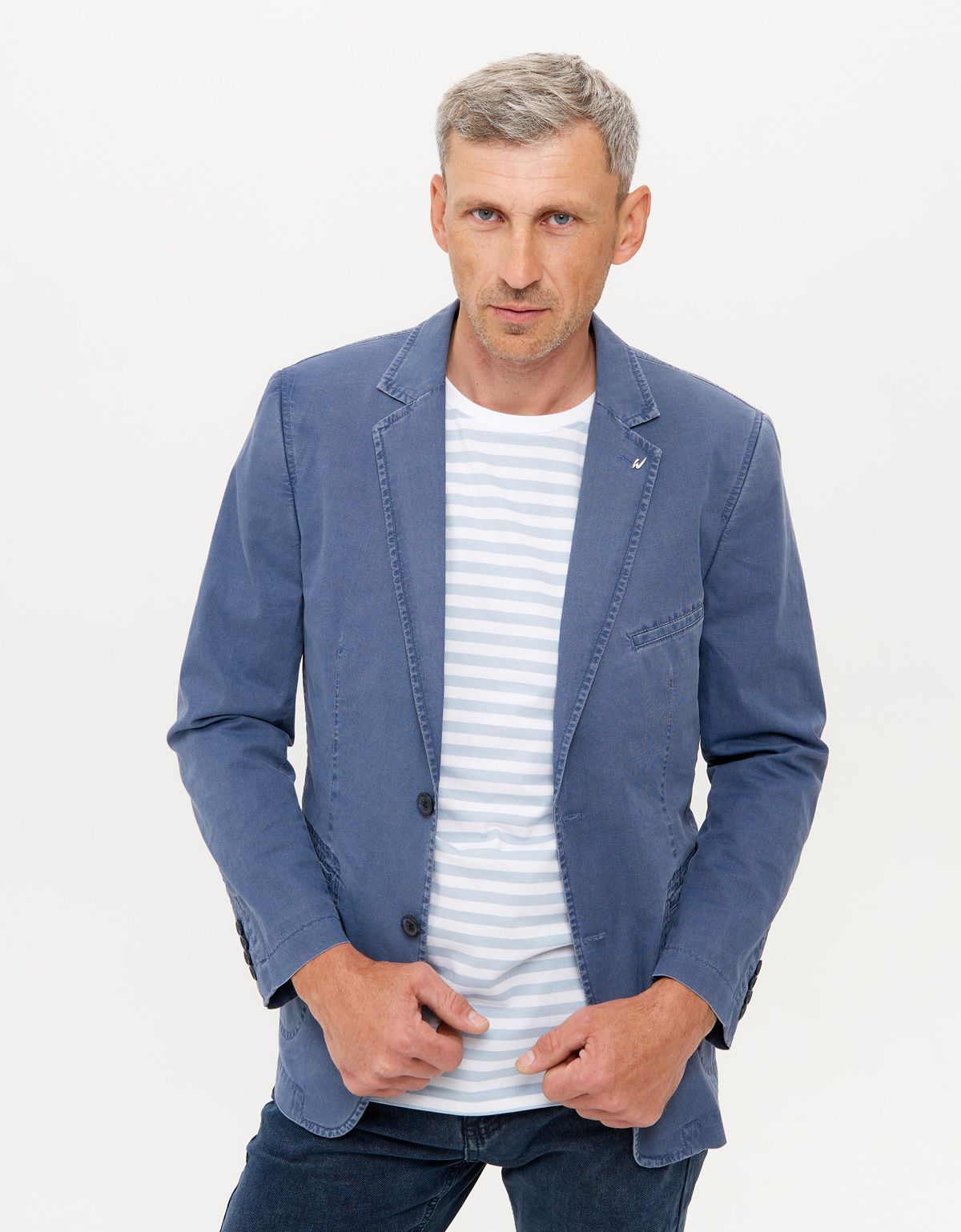 Пиджак мужской w.Wegener из хлопка с эластаном | купить в интернет-магазине Olymp-Men
