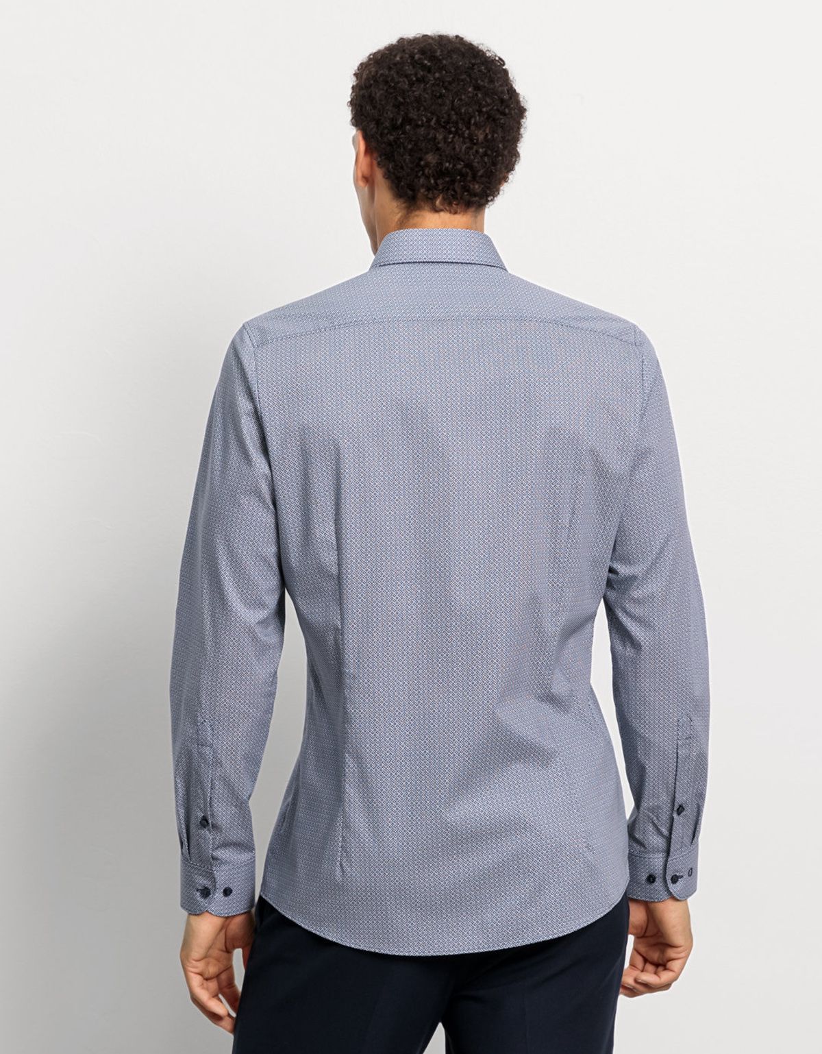 Рубашка мужская с рисунком OLYMP, body fit на высокий рост | купить в интернет-магазине Olymp-Men