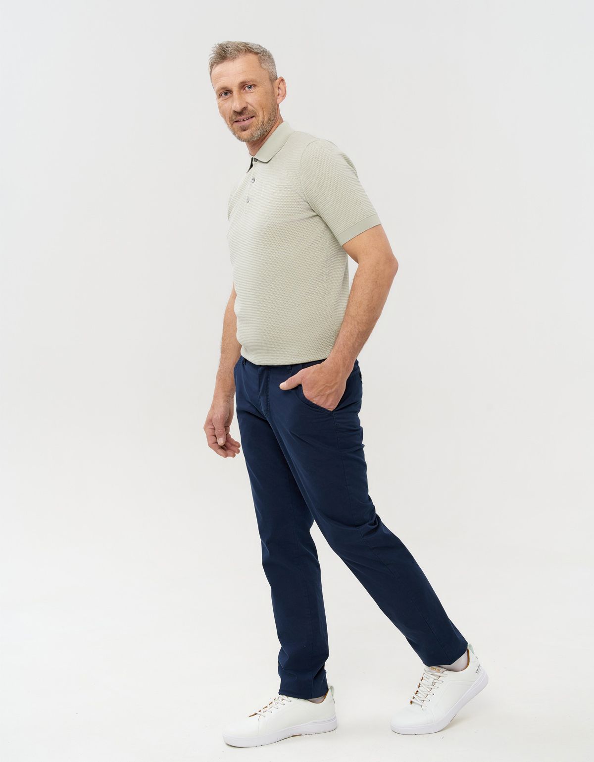 Брюки чинос синие мужские Club of Comfort | купить в интернет-магазине Olymp-Men