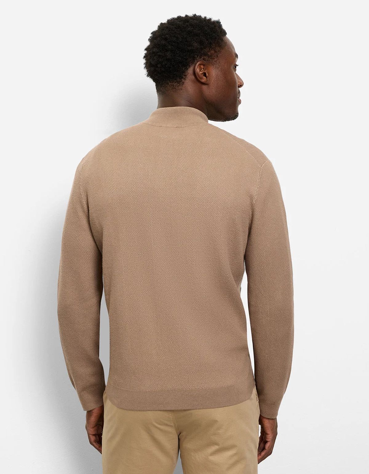 Кардиган бежевый мужской на молнии Olymp | купить в интернет-магазине Olymp-Men