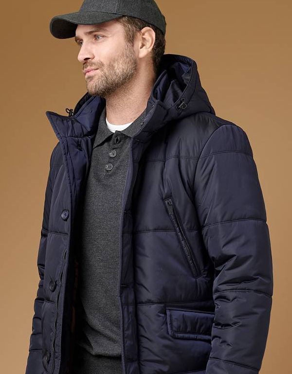 Куртка мужская Bazioni утепленная с капюшоном | купить в интернет-магазине Olymp-Men