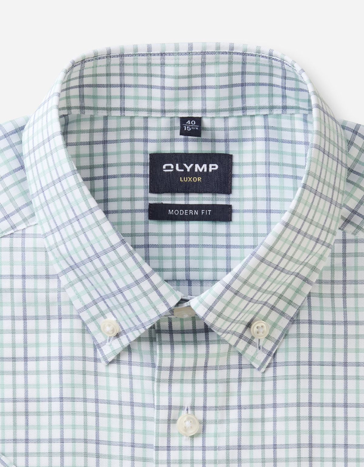 Рубашка мужская в клетку с пуговицами на воротнике OLYMP Luxor, modern fit