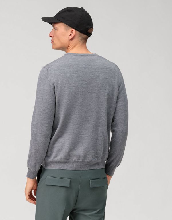 Джемпер шерстяной мужской OLYMP с круглым вырезом | интернет-магазин Olymp-Men