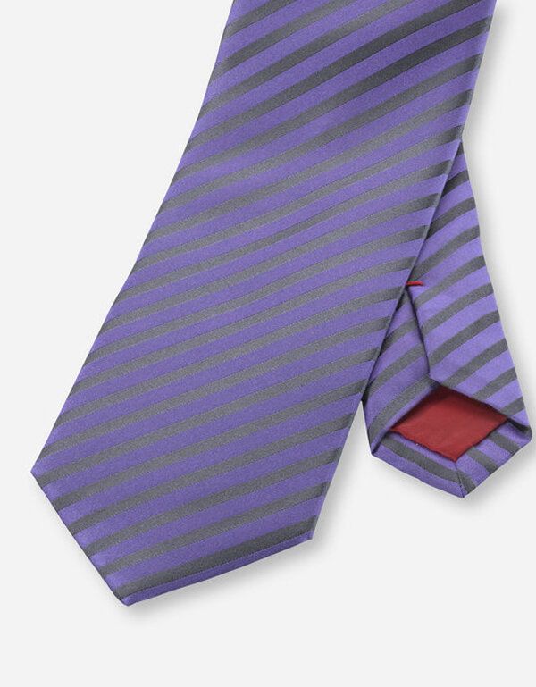 Галстук Olymp фиолетовый в полоску, 7 см | купить в интернет-магазине Olymp-Men