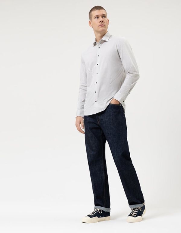 Рубашка трикотажная с рисунком OLYMP 24/7, body fit | купить в интернет-магазине Olymp-Men