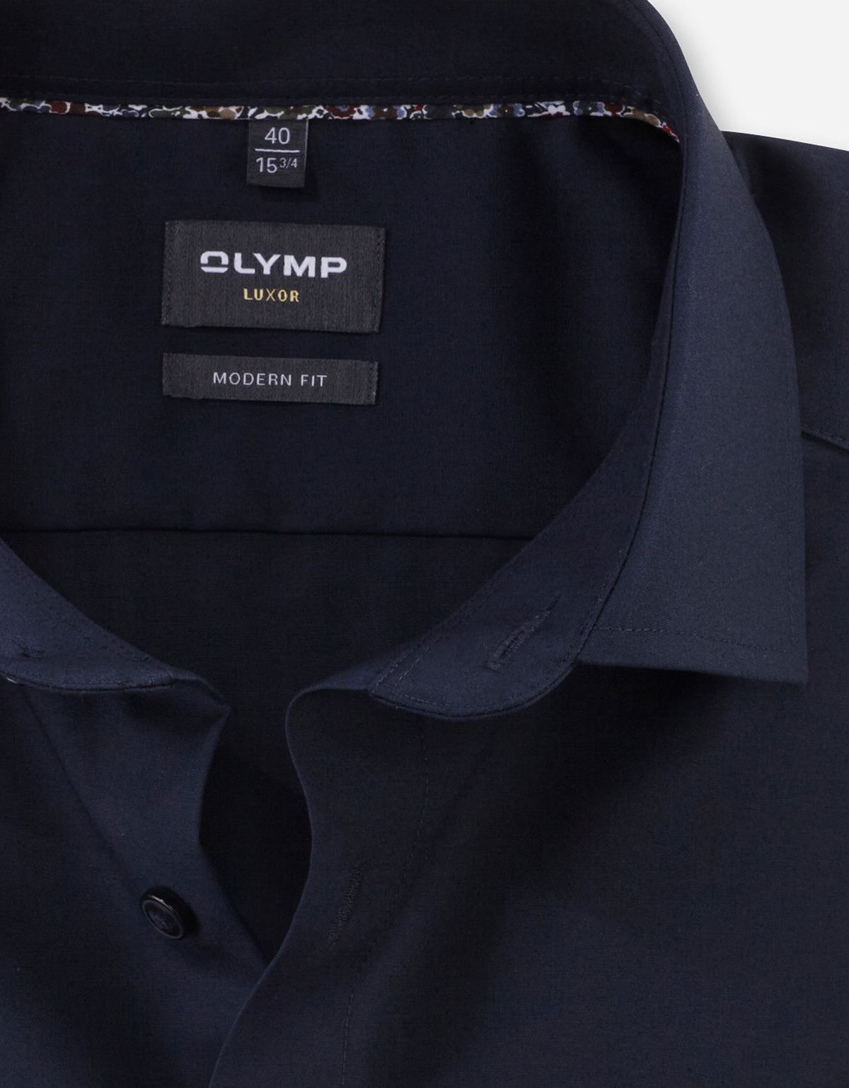 Рубашка темно-синяя OLYMP Luxor, modern fit на высокий рост | купить в интернет-магазине Olymp-Men