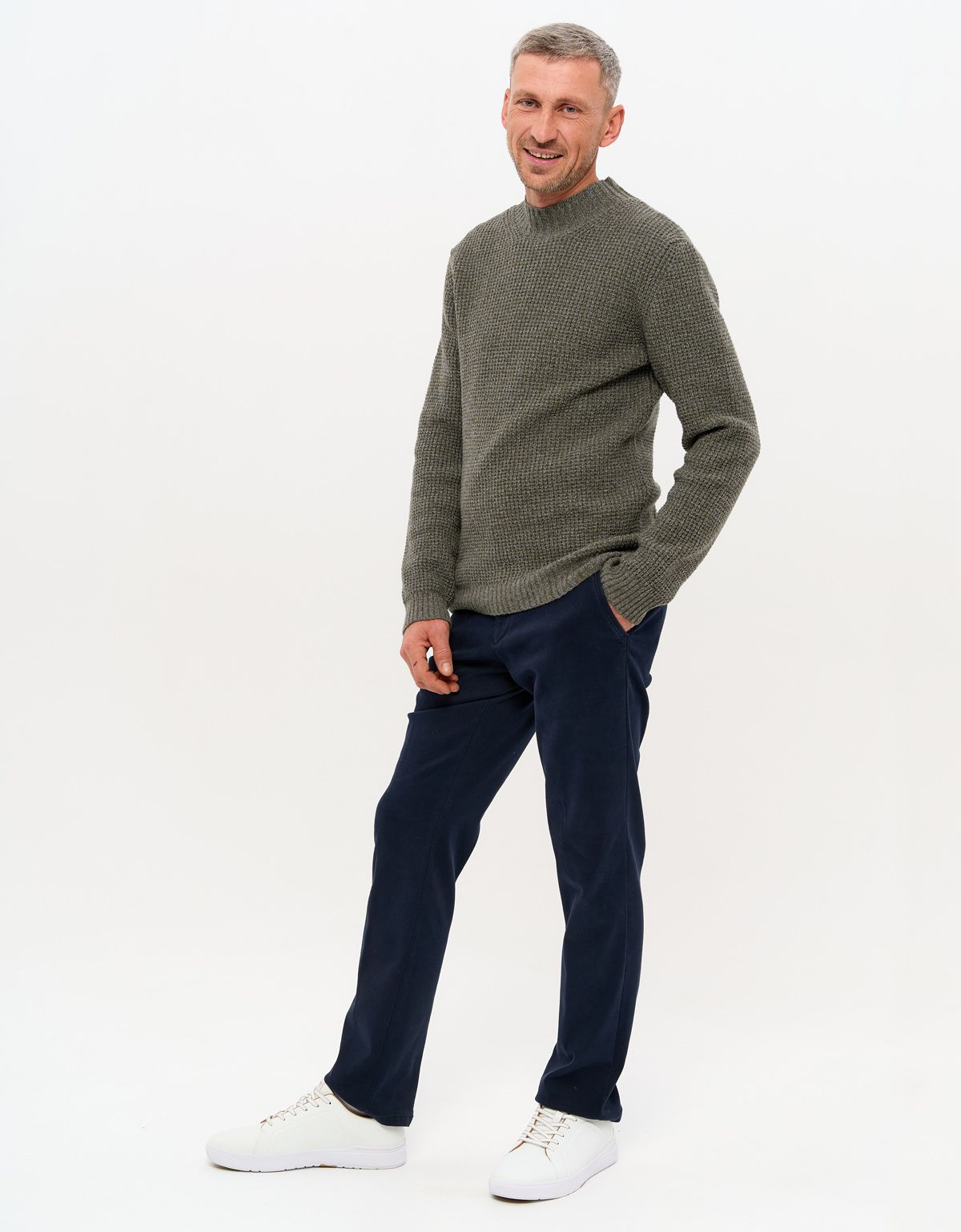 Свитер мужской Signature вязаный с кашемиром | купить в интернет-магазине Olymp-Men