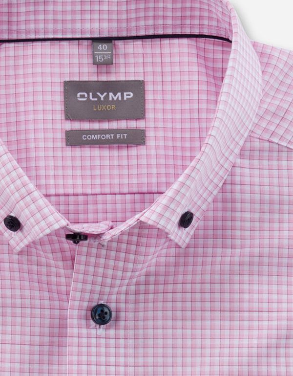 Рубашка мужская в клетку OLYMP Luxor, прямой крой
