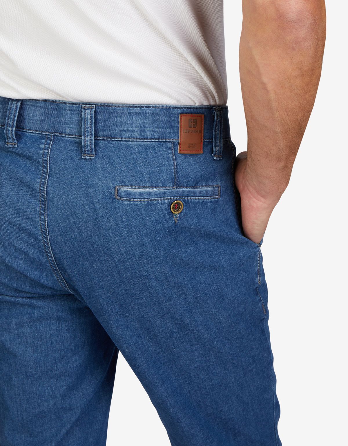 Джинсы синие мужские Club Of Comfort лёгкие | купить в интернет-магазине Olymp-Men