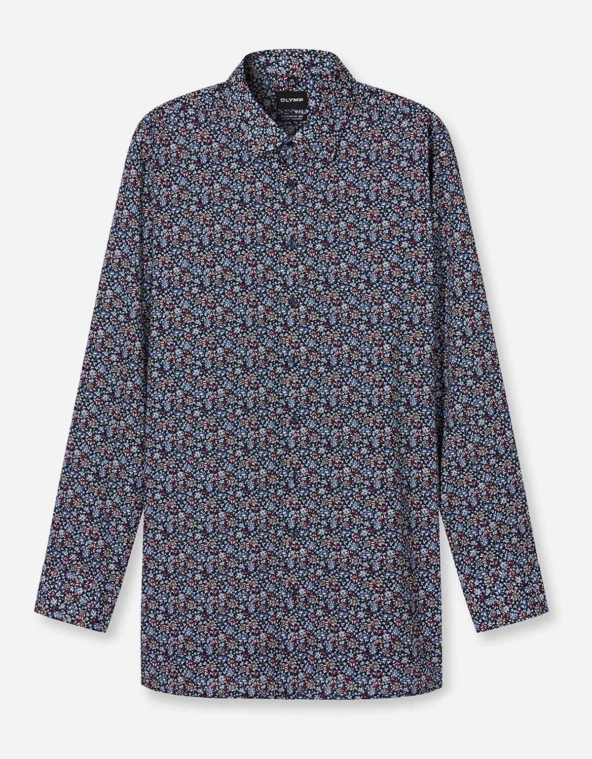 Рубашка мужская с цветочным принтом Olymp Luxor Big, прямой крой | купить в интернет-магазине Olymp-Men
