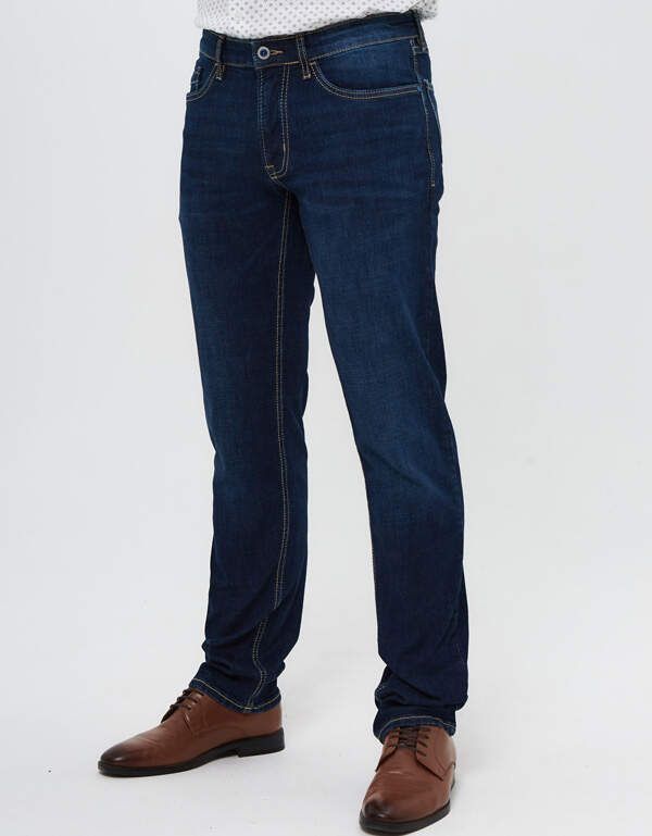 Джинсы синие мужские Hattric, regular fit | купить в интернет-магазине Olymp-Men