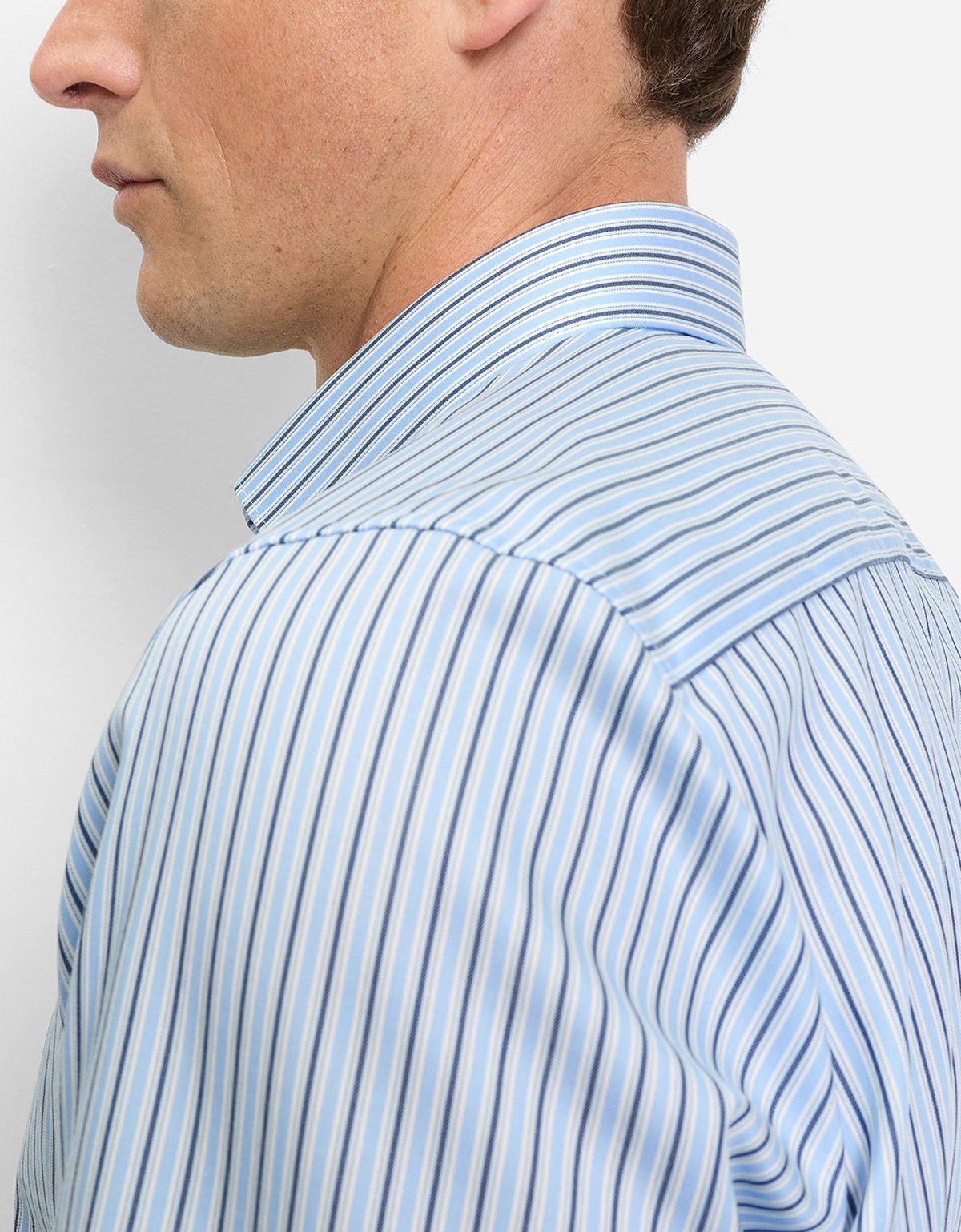 Рубашка классическая в полоску OLYMP, боди фит | купить в интернет-магазине Olymp-Men