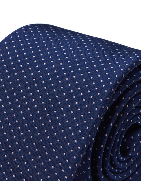 Галстук удлиненный Bernd Hennes с рисунком в мелкий горошек, 8,5 см | купить в интернет-магазине Olymp-Men