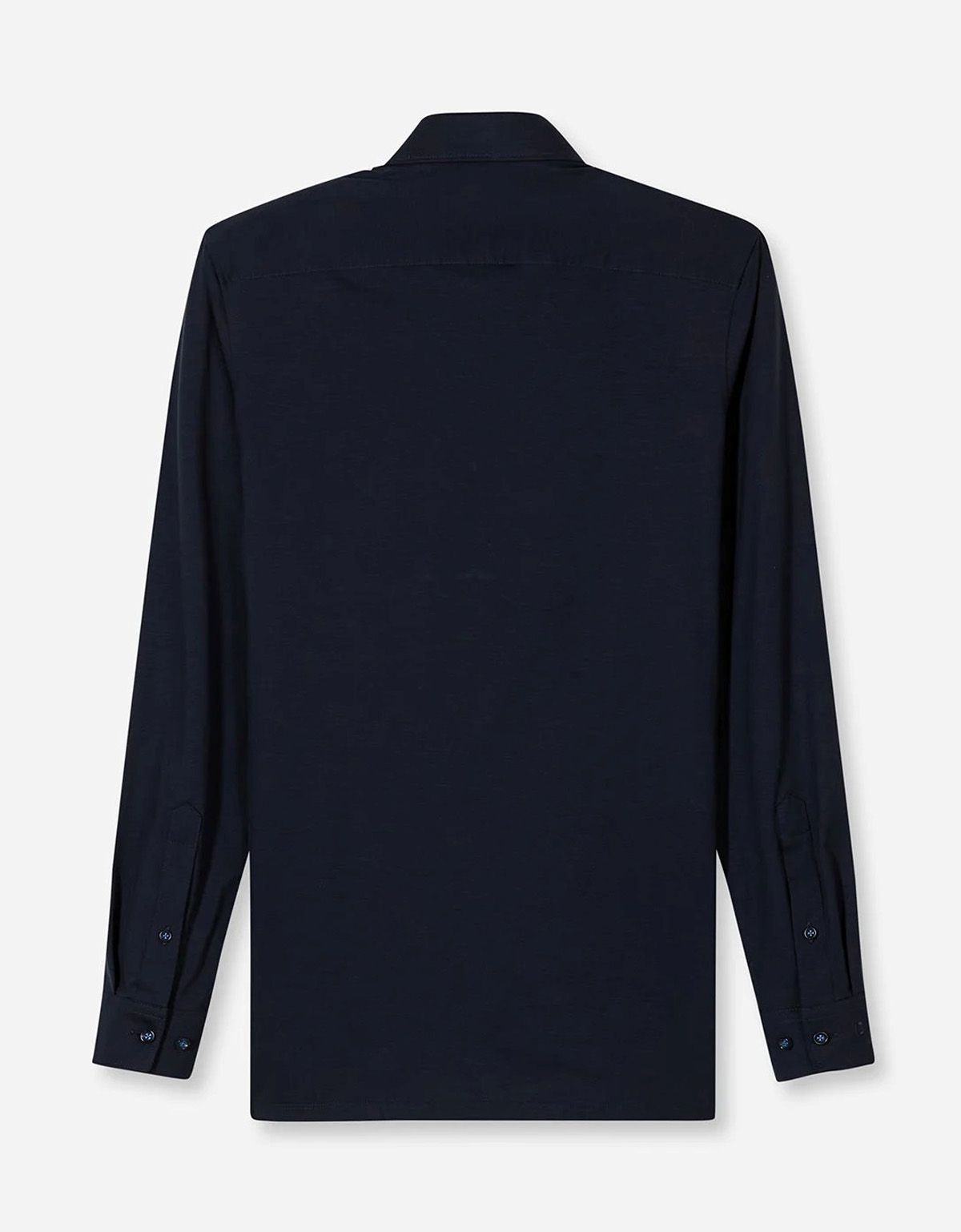 Рубашка трикотажная синяя OLYMP Luxor полуприлегающая | купить в интернет-магазине Olymp-Men