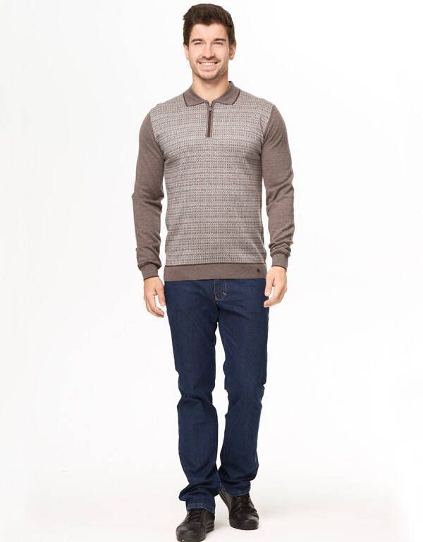 Поло мужское на молнии Gratude с рисунком | купить в интернет-магазине Olymp-Men