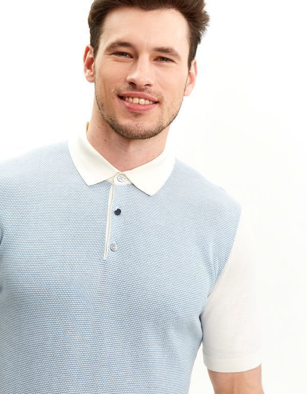 Поло мужское на пуговицах Gratude хлопок с шёлком | купить в интернет-магазине Olymp-Men