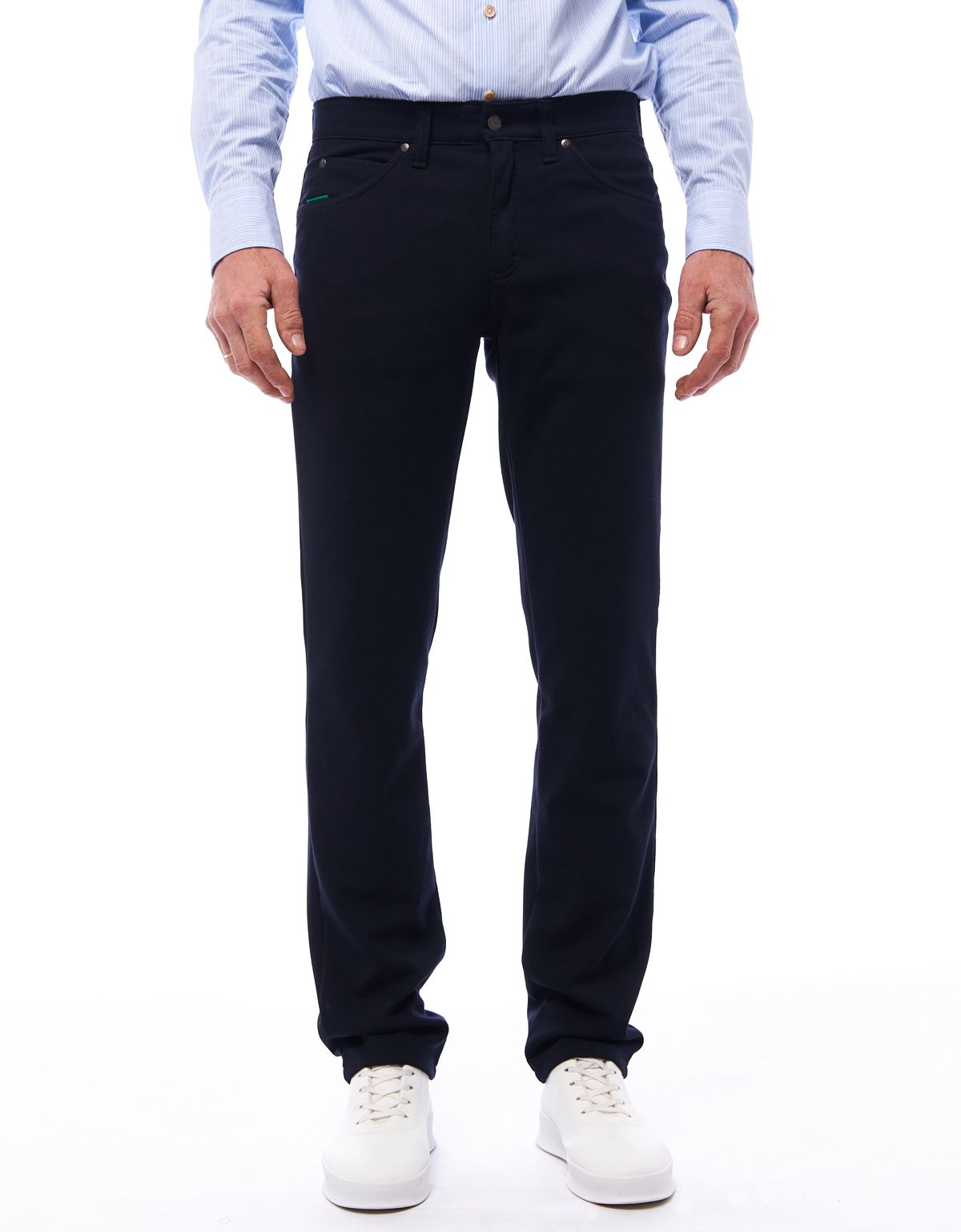 Брюки синие мужские трикотажные Club Of Comfort, прямые | купить в интернет-магазине Olymp-Men