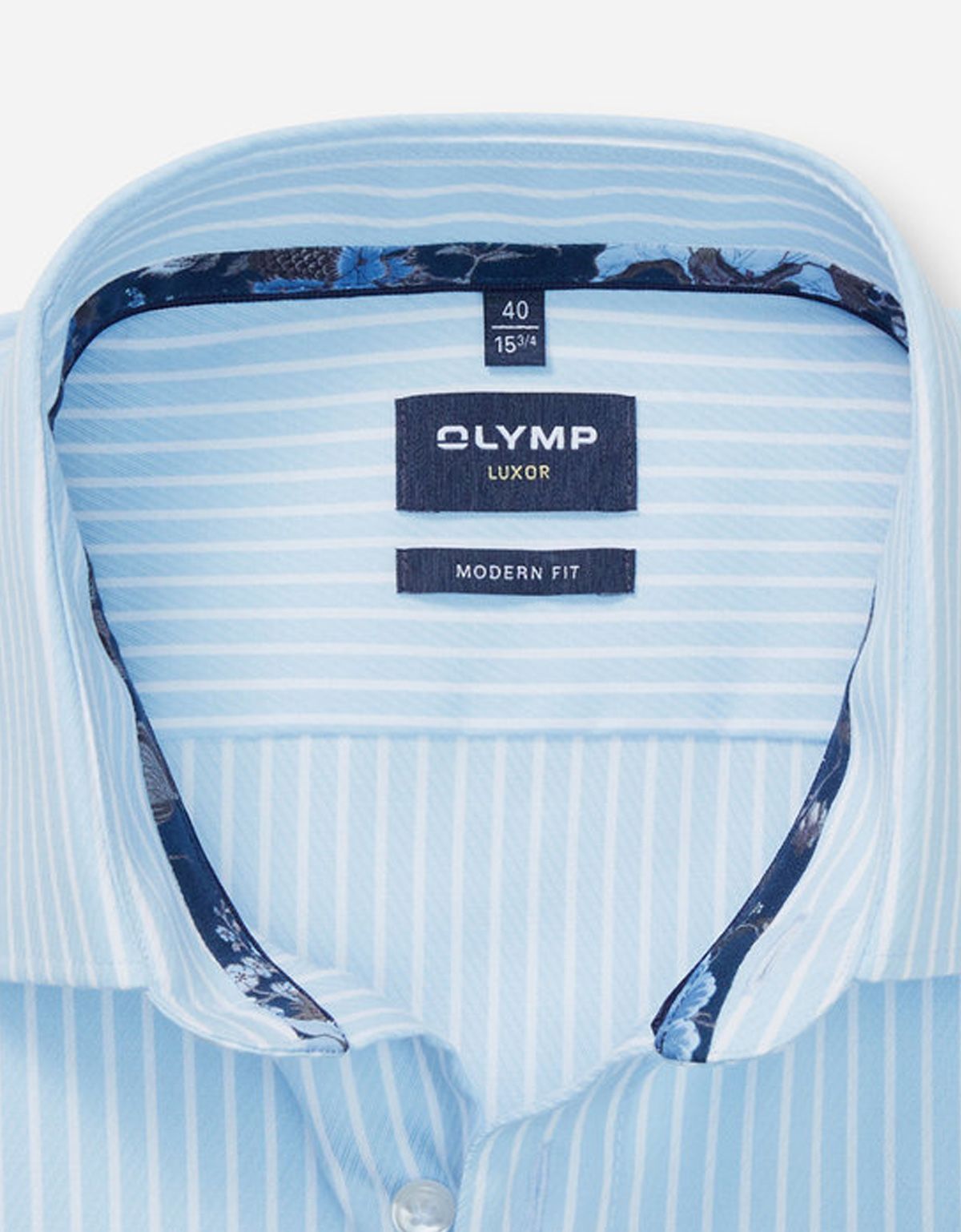 Рубашка мужская в белую полоску OLYMP Luxor, modern fit | купить в интернет-магазине Olymp-Men