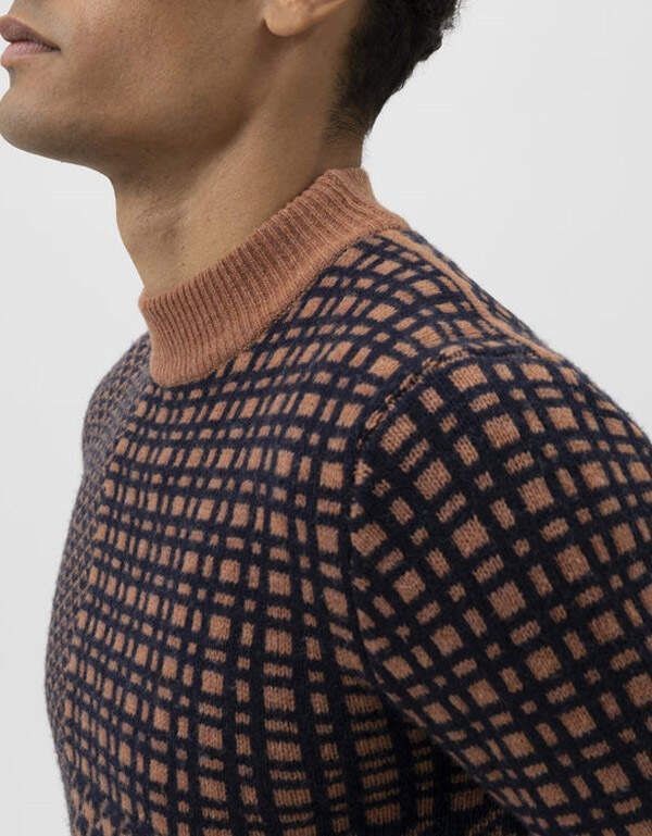 Свитер мужской Olymp с рисунком, body fit | купить в интернет-магазине Olymp-Men