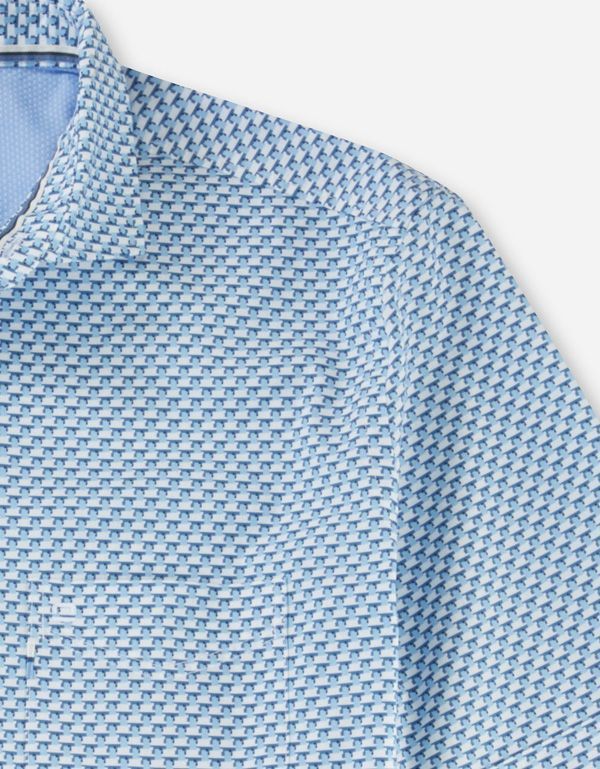 Рубашка мужская OLYMP Casual с рисунком