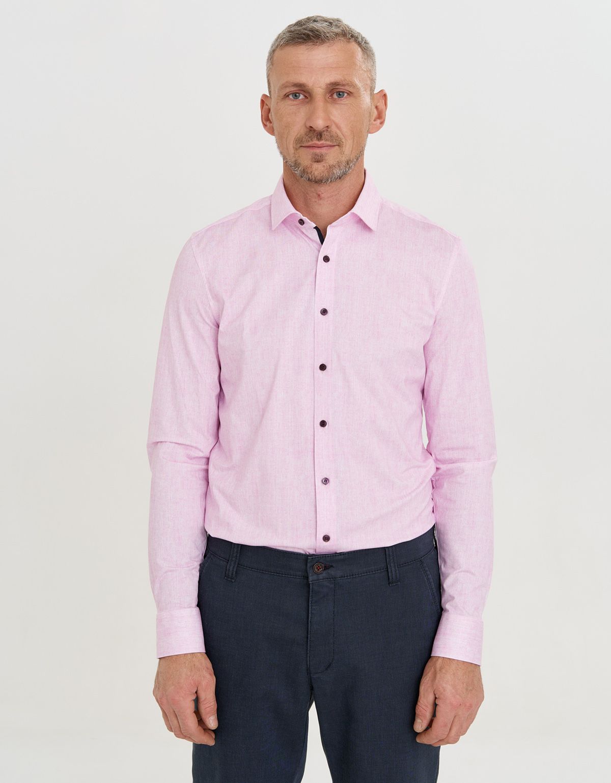 Рубашка мужская трикотажная OLYMP 24/7, body fit | купить в интернет-магазине Olymp-Men