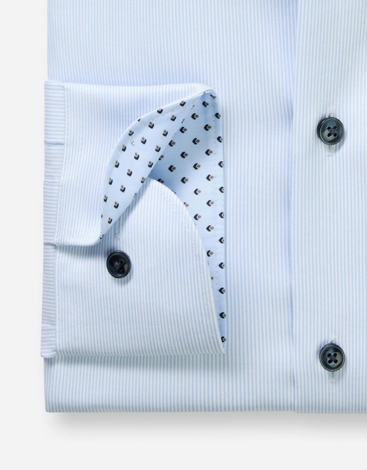 Рубашка в голубую полоску OLYMP Luxor, прямой крой | купить в интернет-магазине Olymp-Men