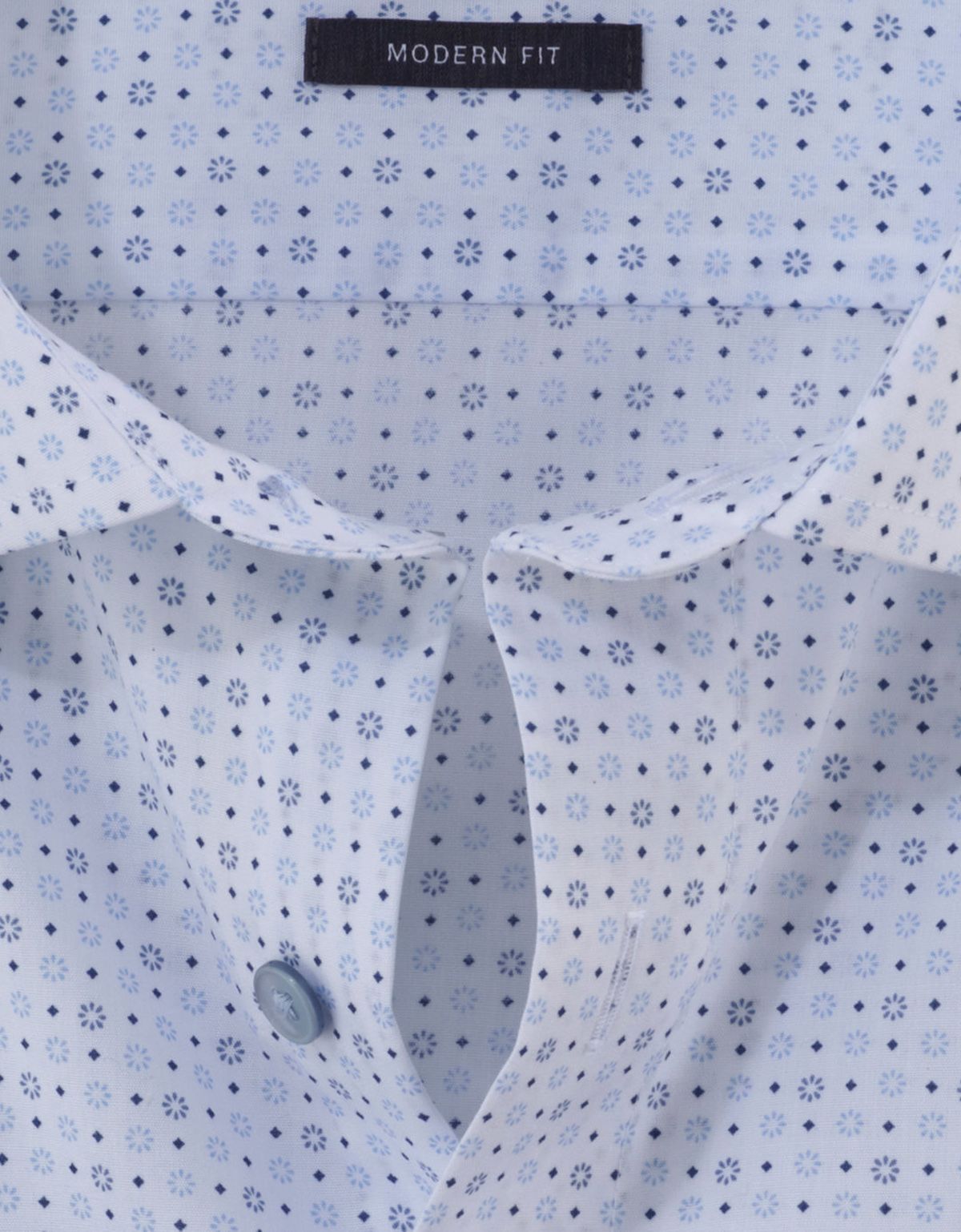 Рубашка мужская с голубым рисунком OLYMP Luxor, modern fit | купить в интернет-магазине Olymp-Men