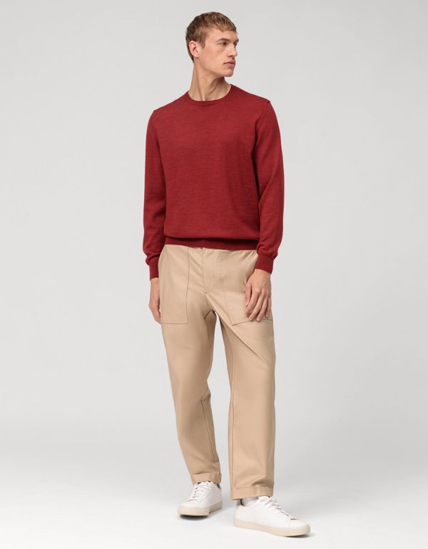 Джемпер мужской OLYMP шерстяной с круглым вырезом | интернет-магазин Olymp-Men