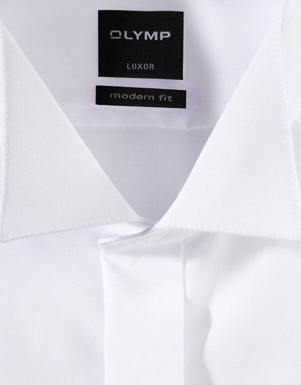 Сорочка белая мужская с воротником под бабочку Olymp Luxor, modern fit