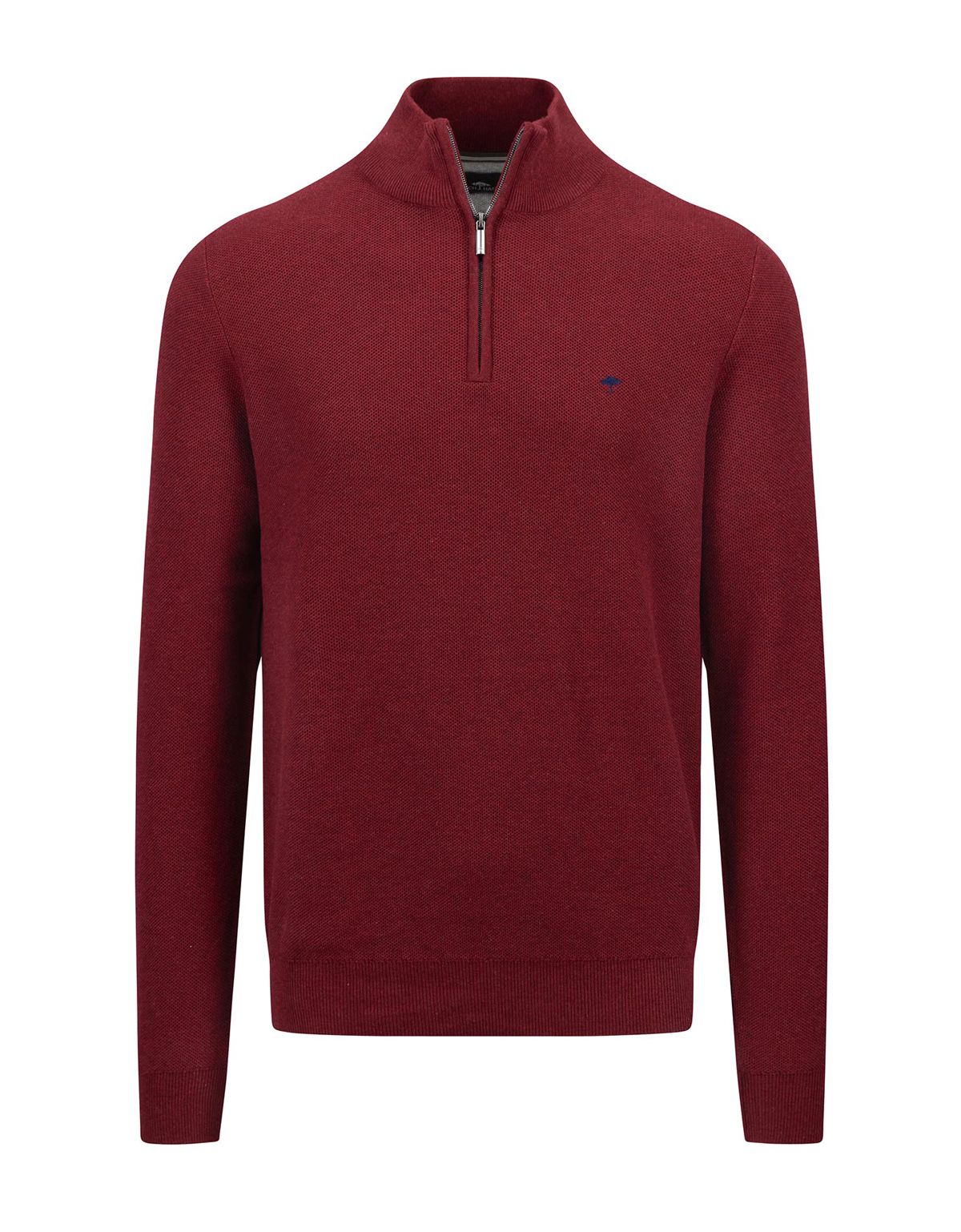 Свитер мужской бордовый на молнии Fynch-Hatton[БОРДОВЫЙ]