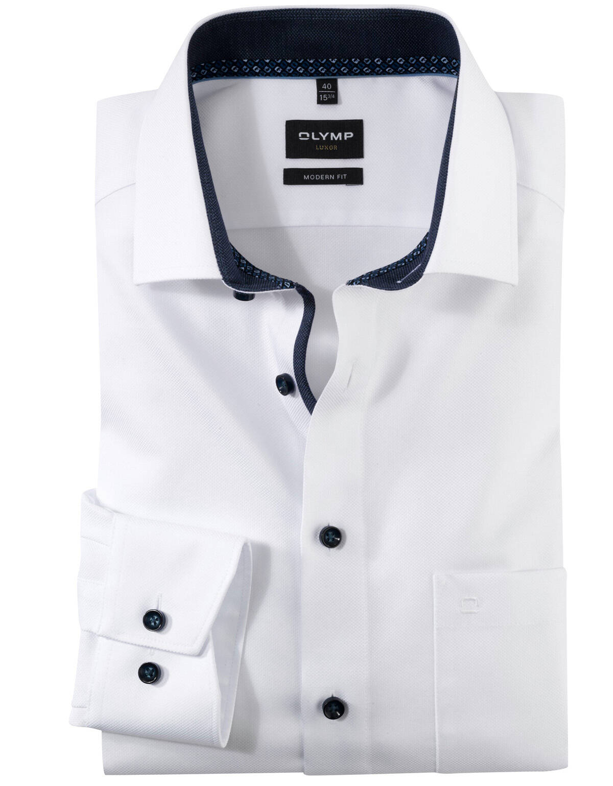 Рубашка Olymp Luxor, modern fit на высокий рост[Белый]