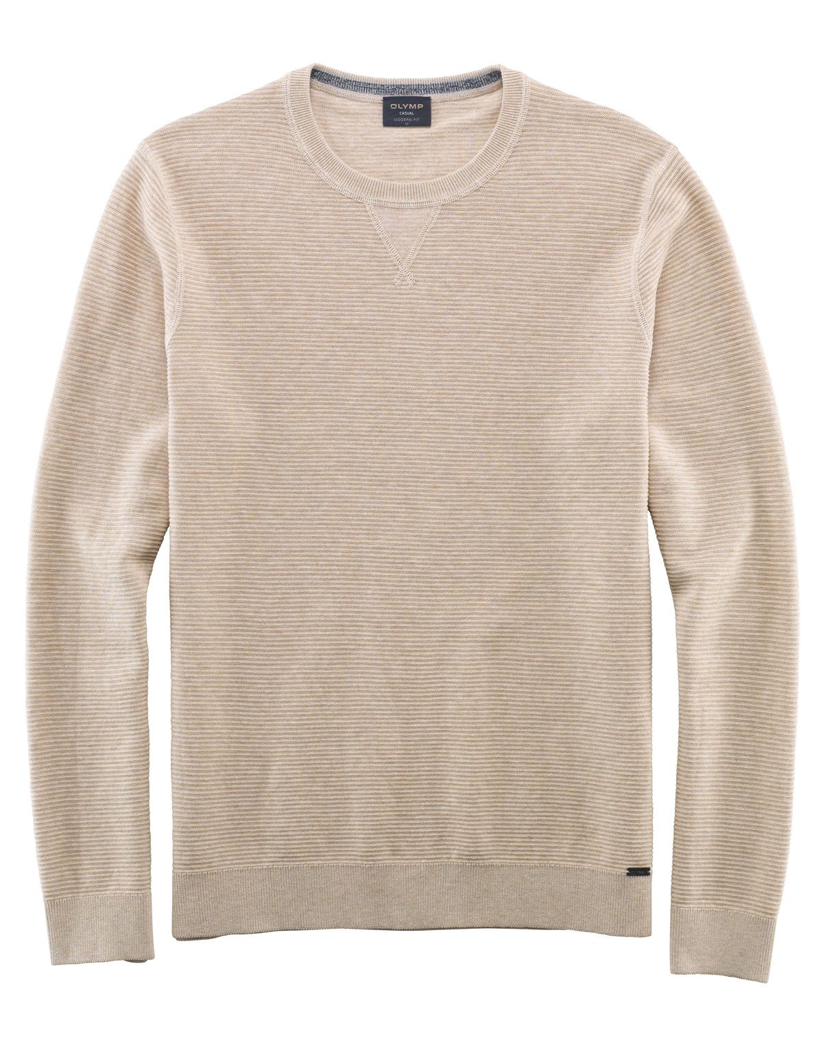 Джемпер  мужской бежевый, modern fit | интернет-магазин Olymp-Men