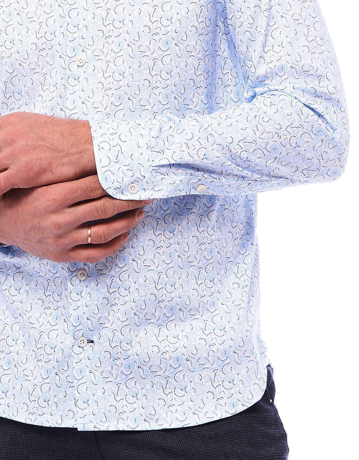 Рубашка мужская трикотажная Olymp Signature с рисунком