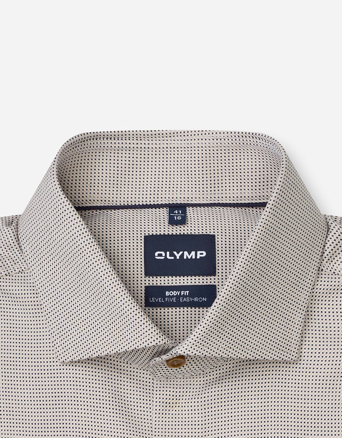 Сорочка классическая Olymp с длинным рукавом, боди фит | купить в интернет-магазине Olymp-Men