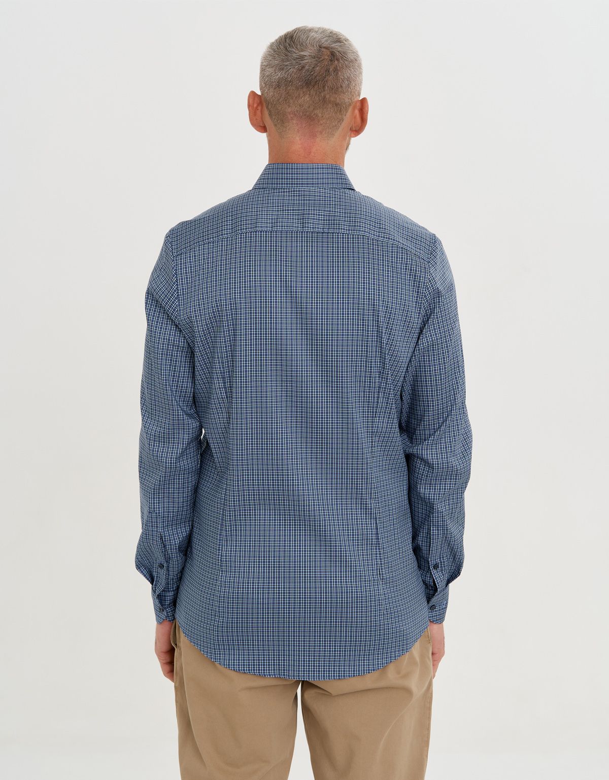 Рубашкав мужская OLYMP 24/7 в клетку, body fit | купить в интернет-магазине Olymp-Men