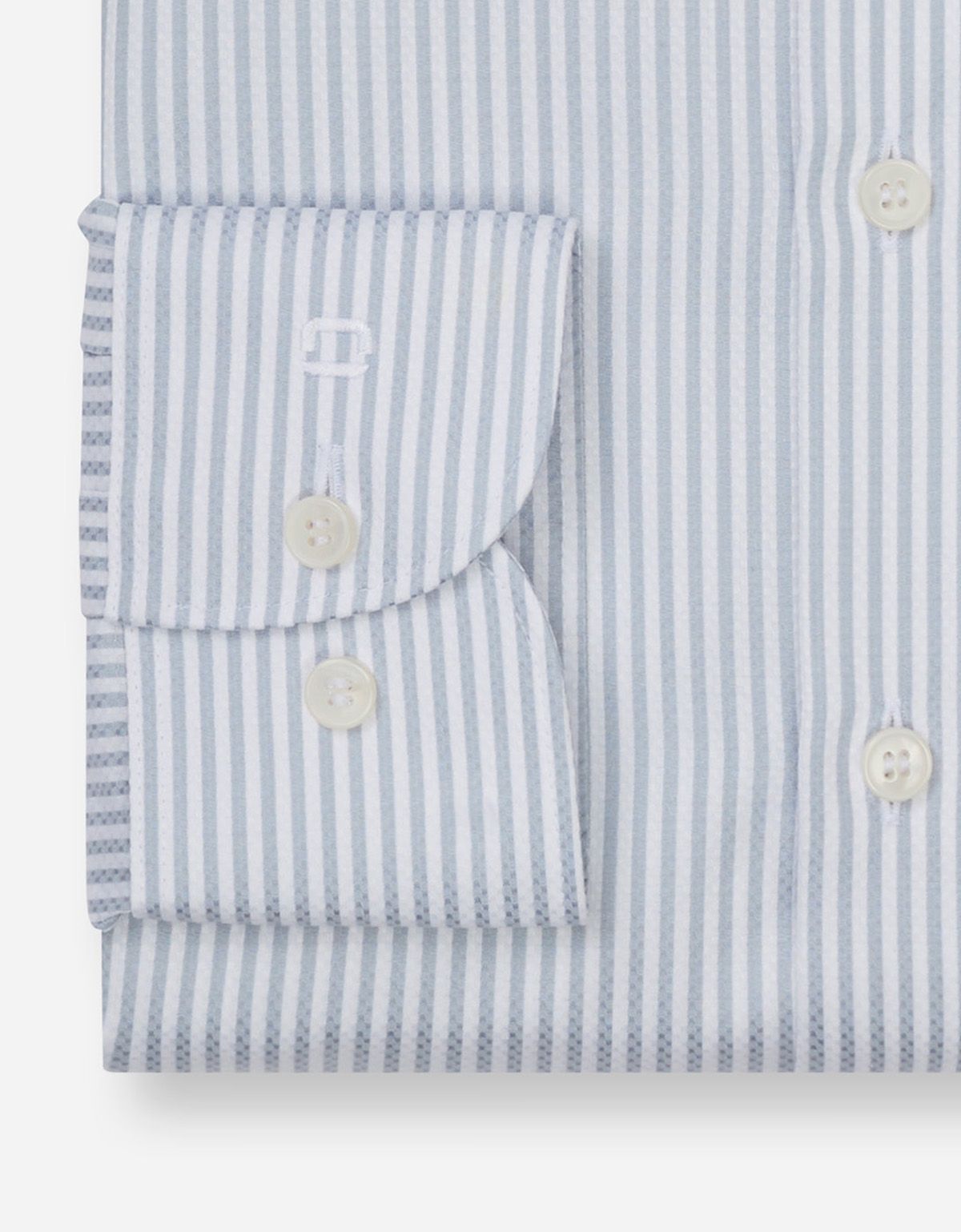 Рубашка мужская в серую полоску OLYMP, body fit | купить в интернет-магазине Olymp-Men