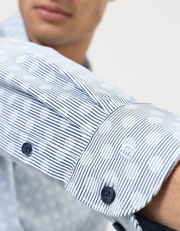 Рубашка классическая мужская OLYMP 24/7, климат-контроль, body fit | купить в интернет-магазине Olymp-Men