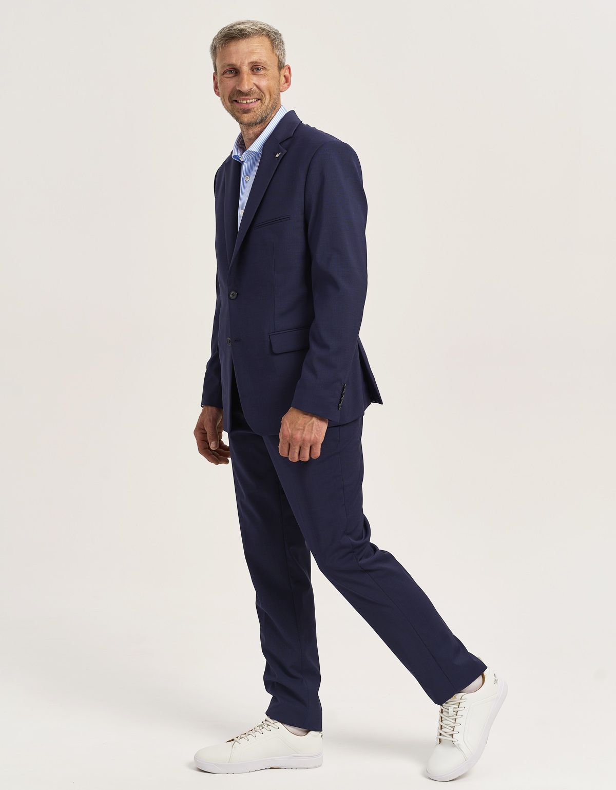 Пиджак мужской синего чернильного цвета w.Wegener из тонкой шерсти | купить в интернет-магазине Olymp-Men