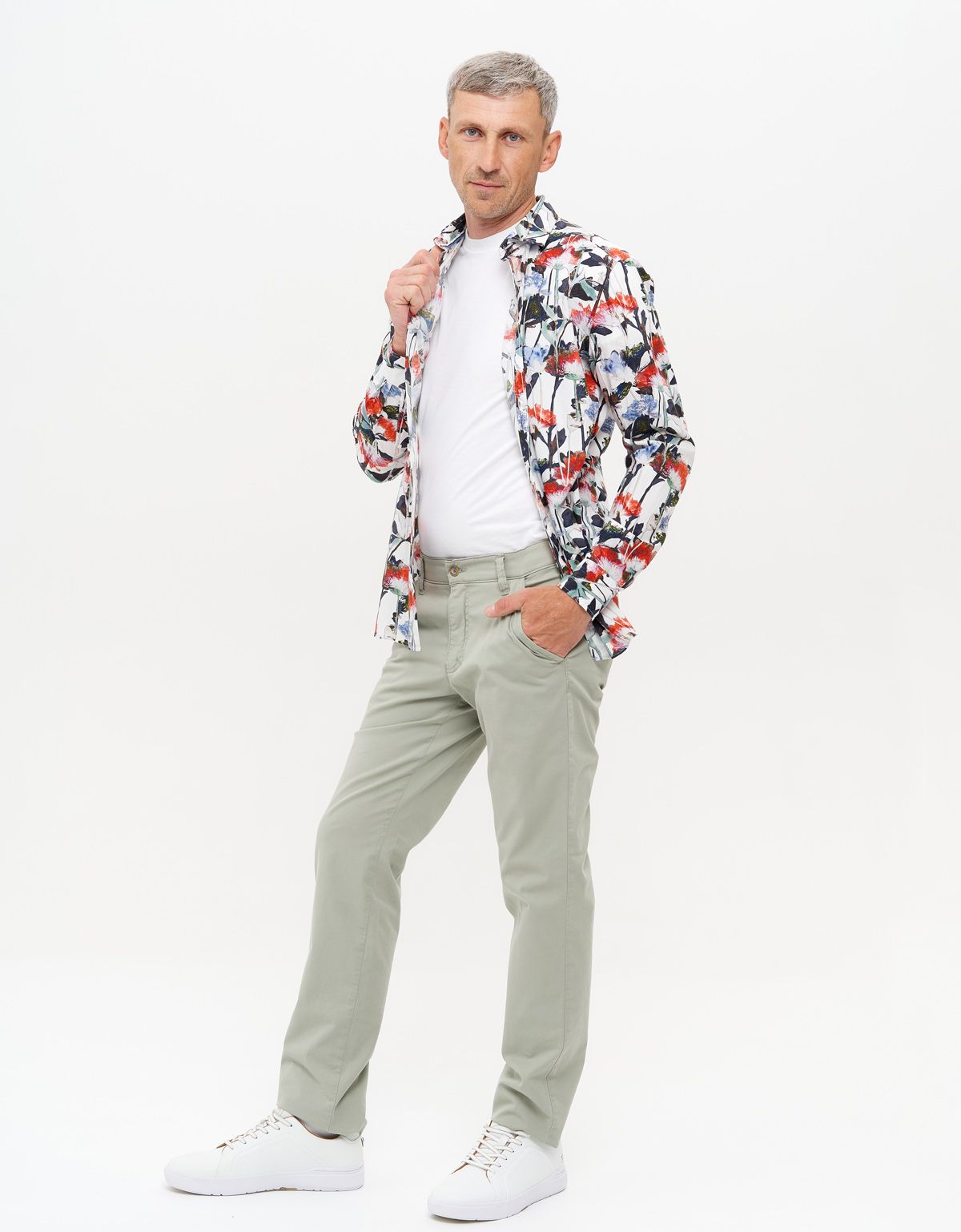 Брюки чинос мужские Club of Comfort с защипом на поясе | купить в интернет-магазине Olymp-Men