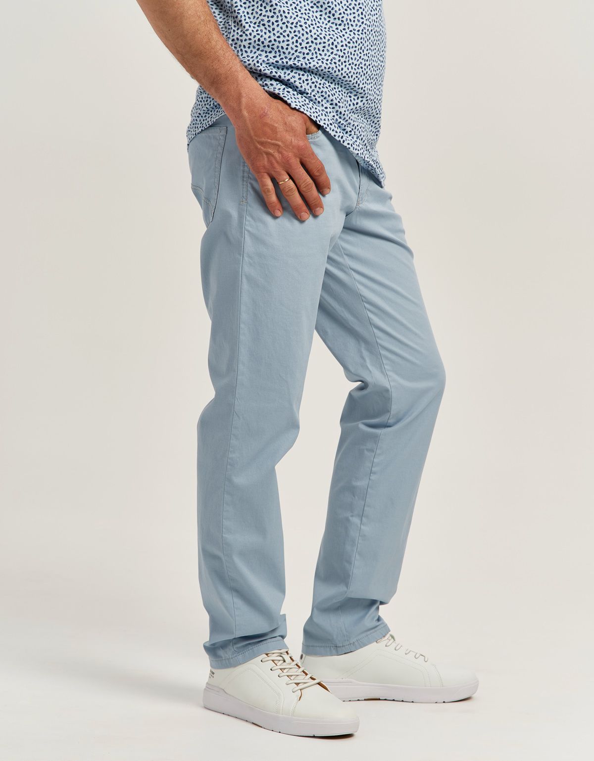 Брюки голубые мужские Club Of Comfort хлопковые | купить в интернет-магазине Olymp-Men