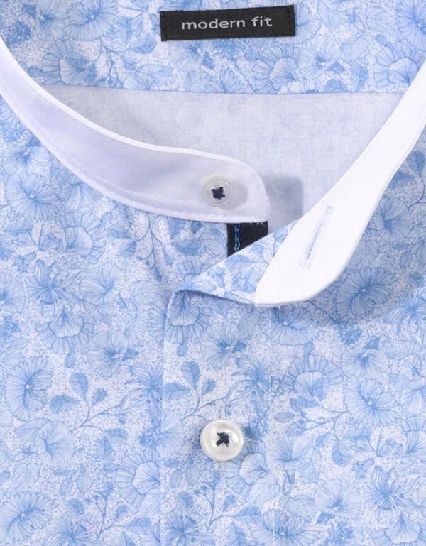 Рубашка мужская OLYMP Luxor, modern fit с принтом | купить в интернет-магазине Olymp-Men