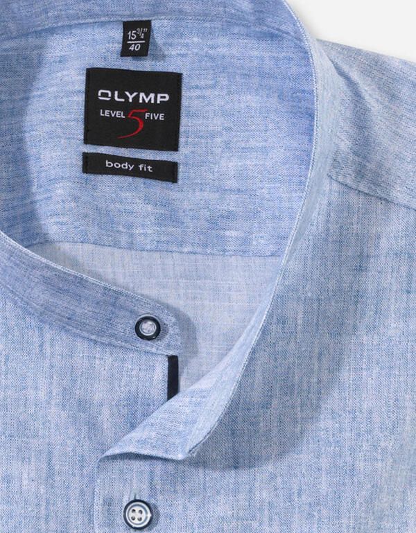 Мужская рубашка Olymp, воротник стойка, body fit | купить в интернет-магазине Olymp-Men